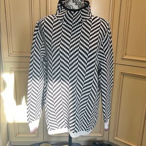 Tommy Hilfiger Black and White Chevron Sweater